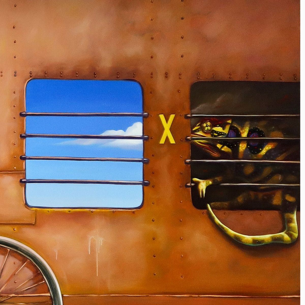 Alì Hassoun - 1 - 2 - X (trittico di tele, 1966)