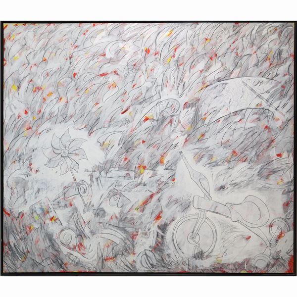 Carlo Pizzichini - Composition with bicycle