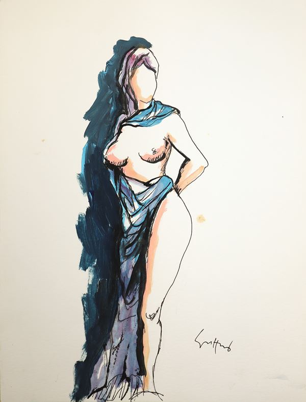 Renato Guttuso - Nudo di donna
