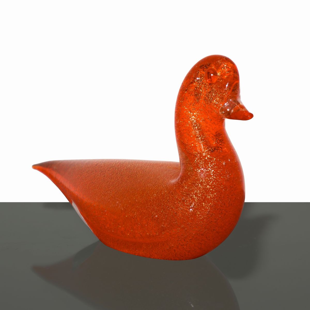 Coppia di Uccelli in Vetro di Murano