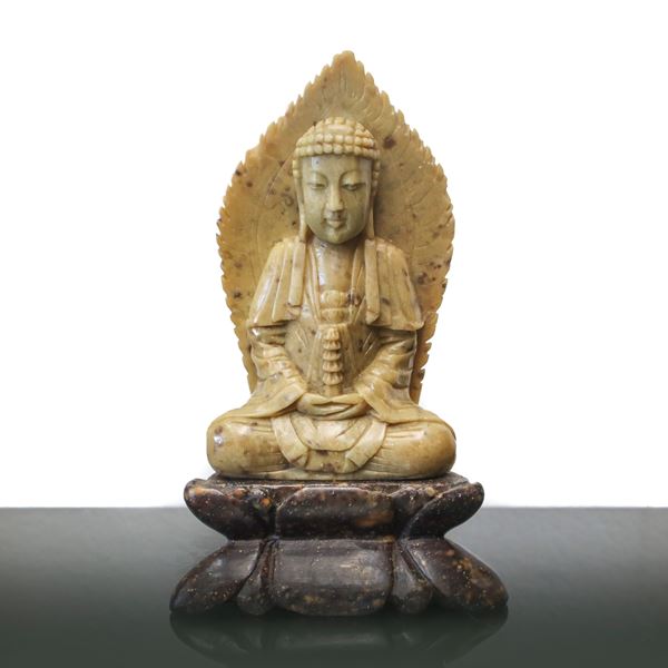 Budda in pietra saponaria