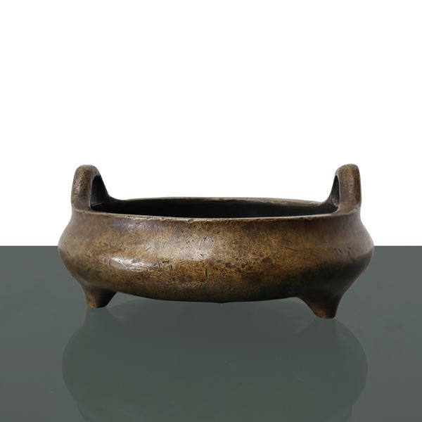 Small bronze container