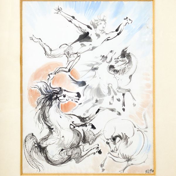 Aligi Sassu - Fall of Phaeton