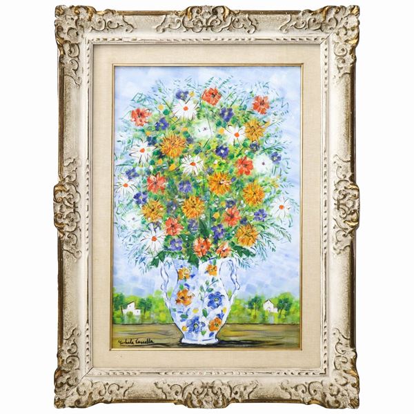 Michele Cascella - Vase with flowers