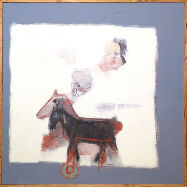 Bona - Informal composition of children and toy horses