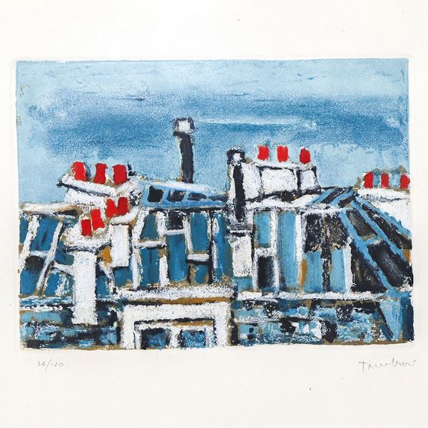 Houses with chimneys