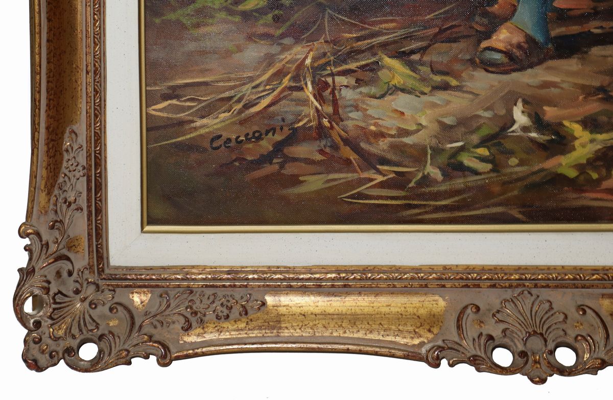 Eugenio Cecconi - Giovane Donna con Pulicini