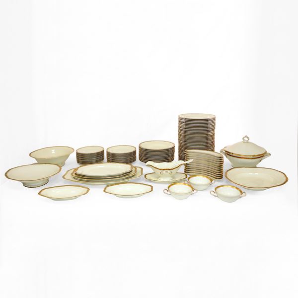 Rosenthal - Complete and elegant porcelain dinner set, mod. Chippendale