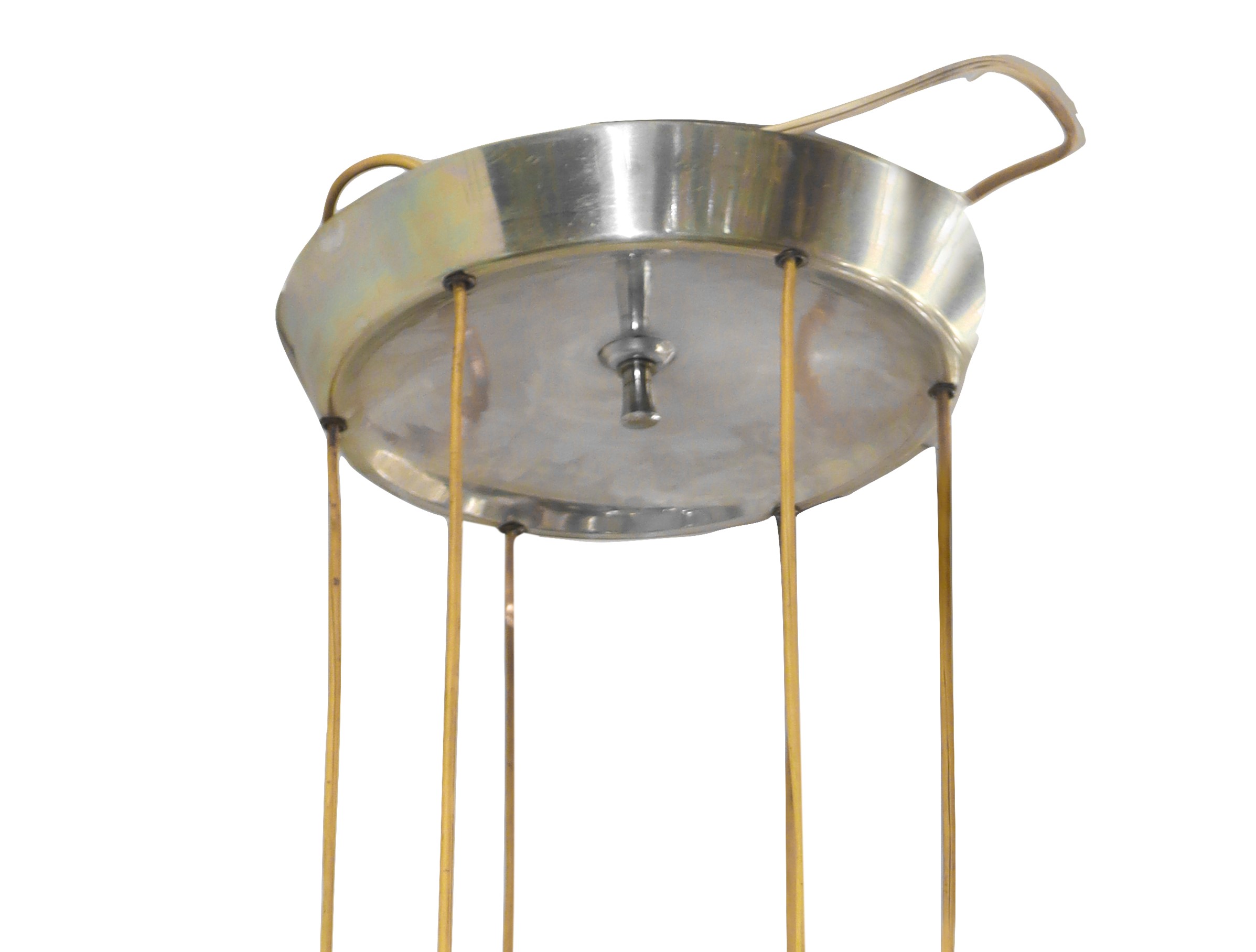 Lampadario a Sospensione a 5 Sfere Cromate