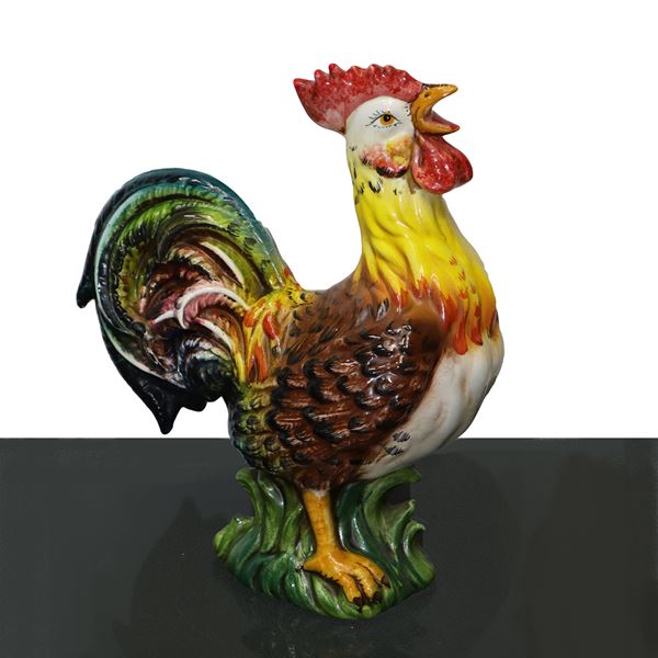 Ceramic Rooster by Saro Taormina