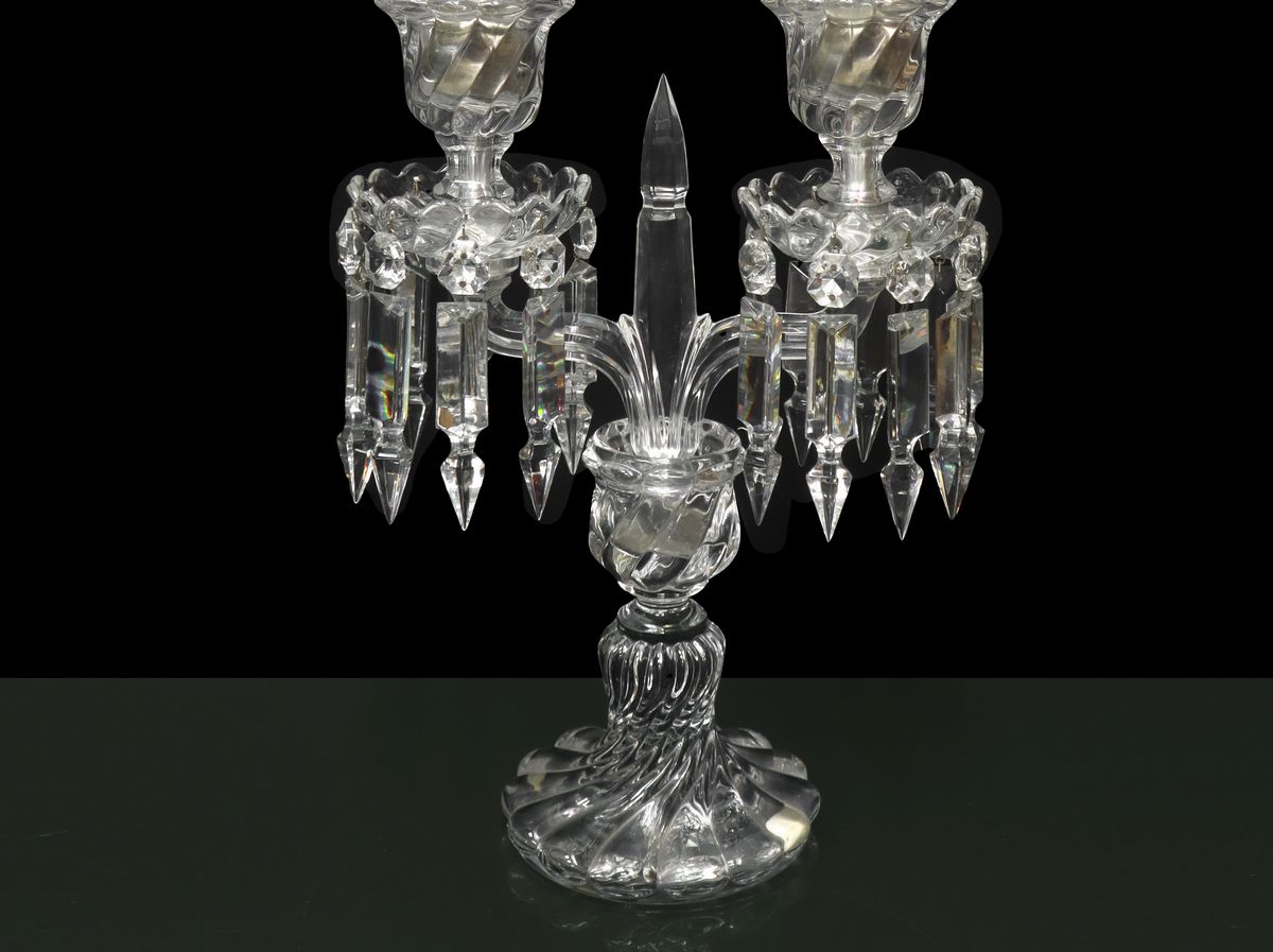 Baccarat - Candeliere in Cristallo a Due Luci