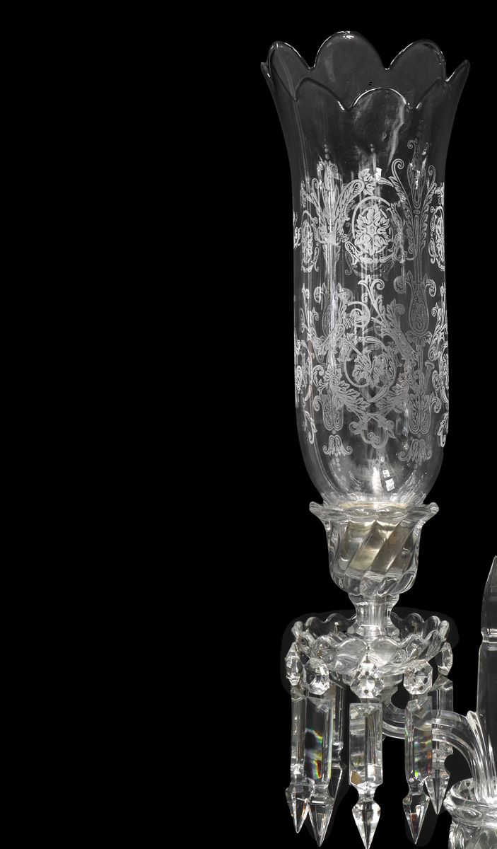 Baccarat - Candeliere in Cristallo a Due Luci