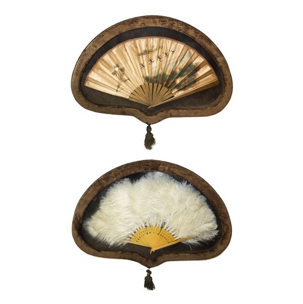 Pair of fans in case