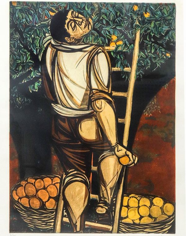 Giuseppe Migneco - Orange picker
