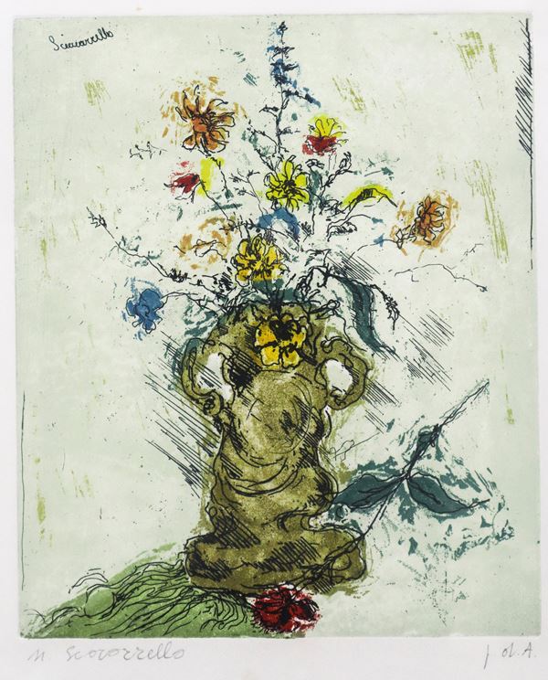 Nunzio Sciavarrello - Vase with flowers