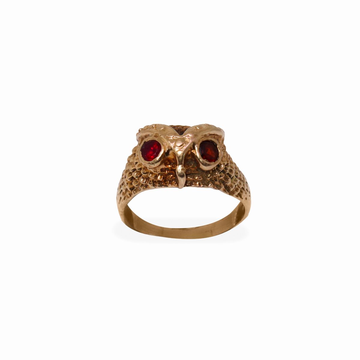 Anello Animalier a Testa di Gufo
