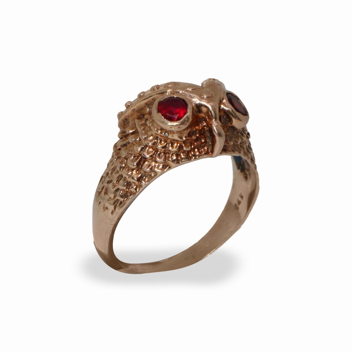 Anello Animalier a Testa di Gufo