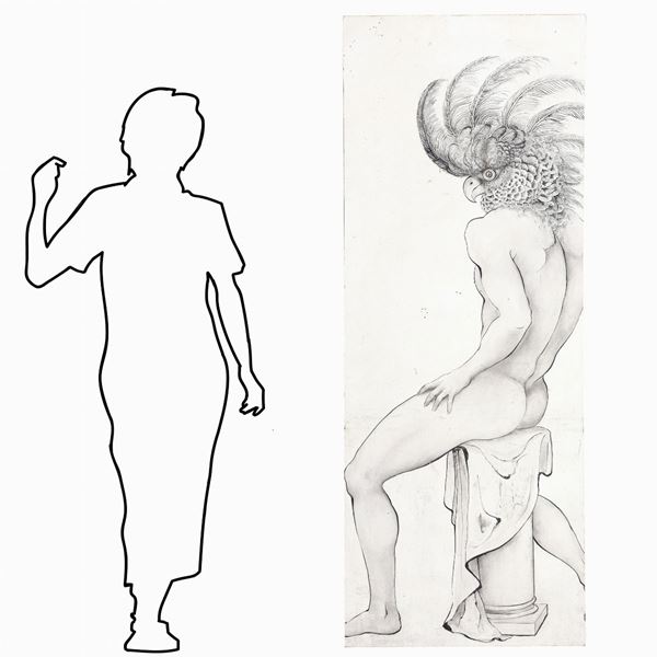 Nude of Man / parrot