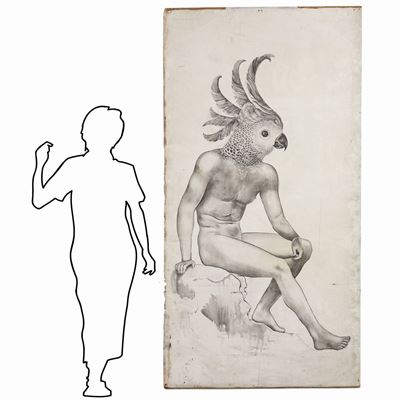 Nudo di Uomo / Pappagallo