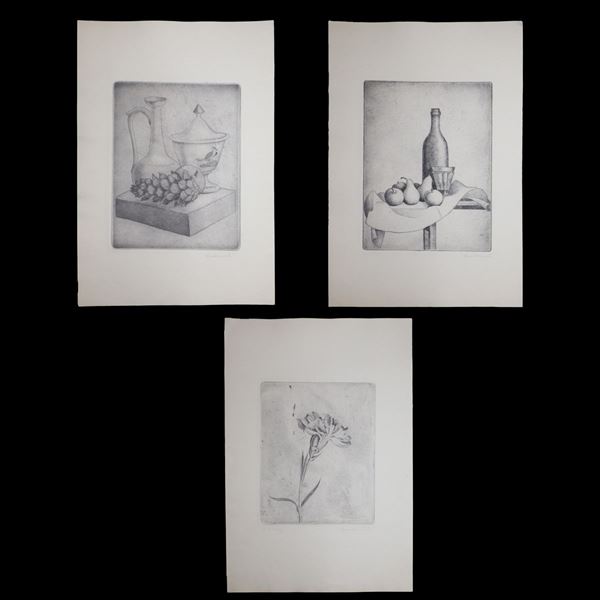 Bruno Bramanti - N°3 still life engravings