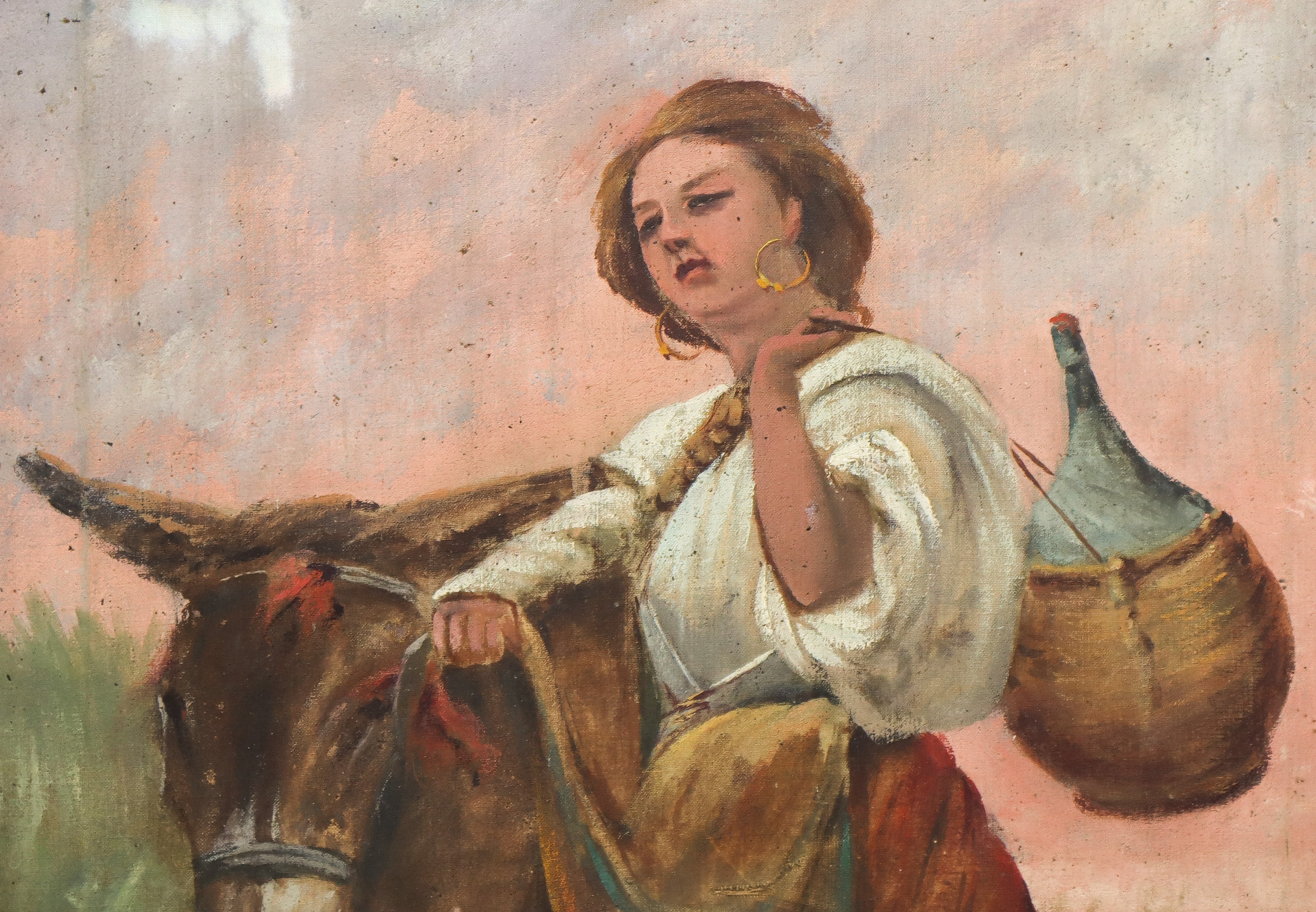 Ritratto di Campagnola con Asinello
