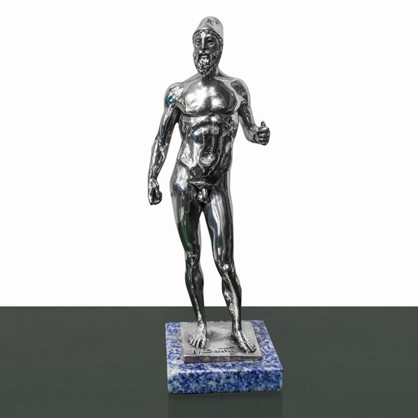 Bronzo di riace, rivestito in bagno d'argento