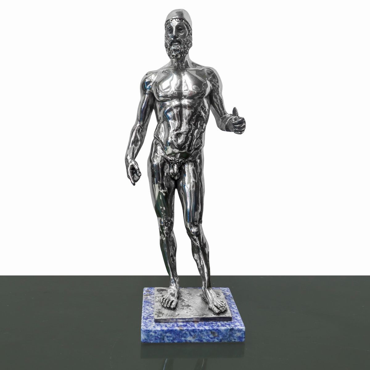 Bronzo di Riace, Rivestito in Bagno D'argento