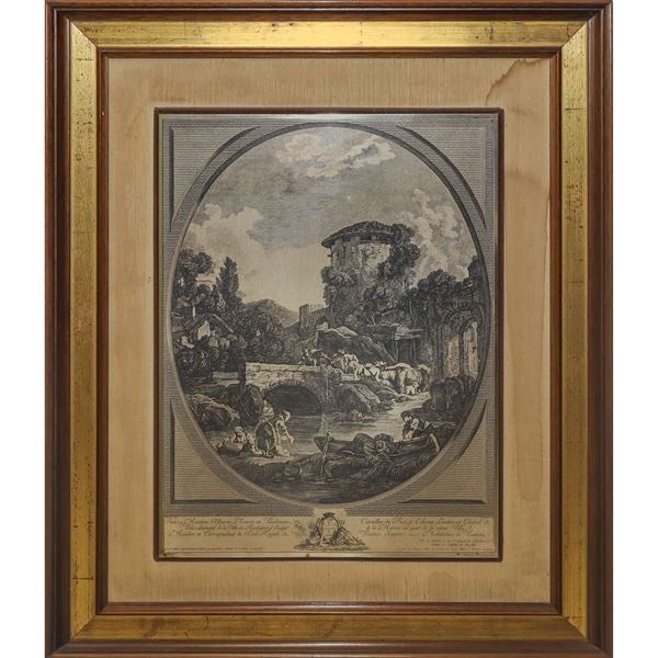 River landscape with characters