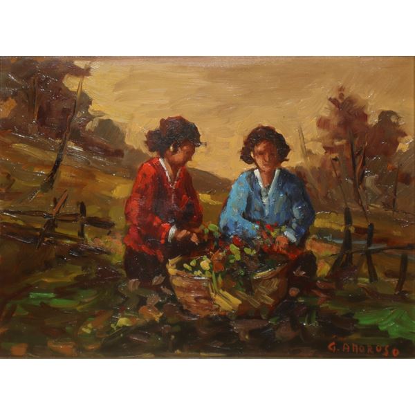 Characters with basket