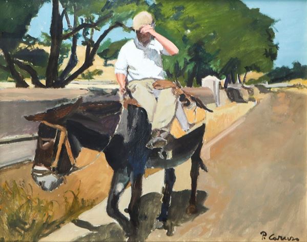 Boy on a donkey
