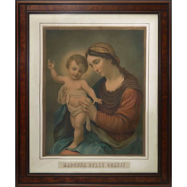Print depicting Our Lady of Graces