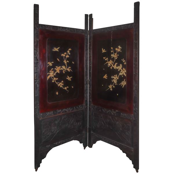 Chinese double-panel screen 