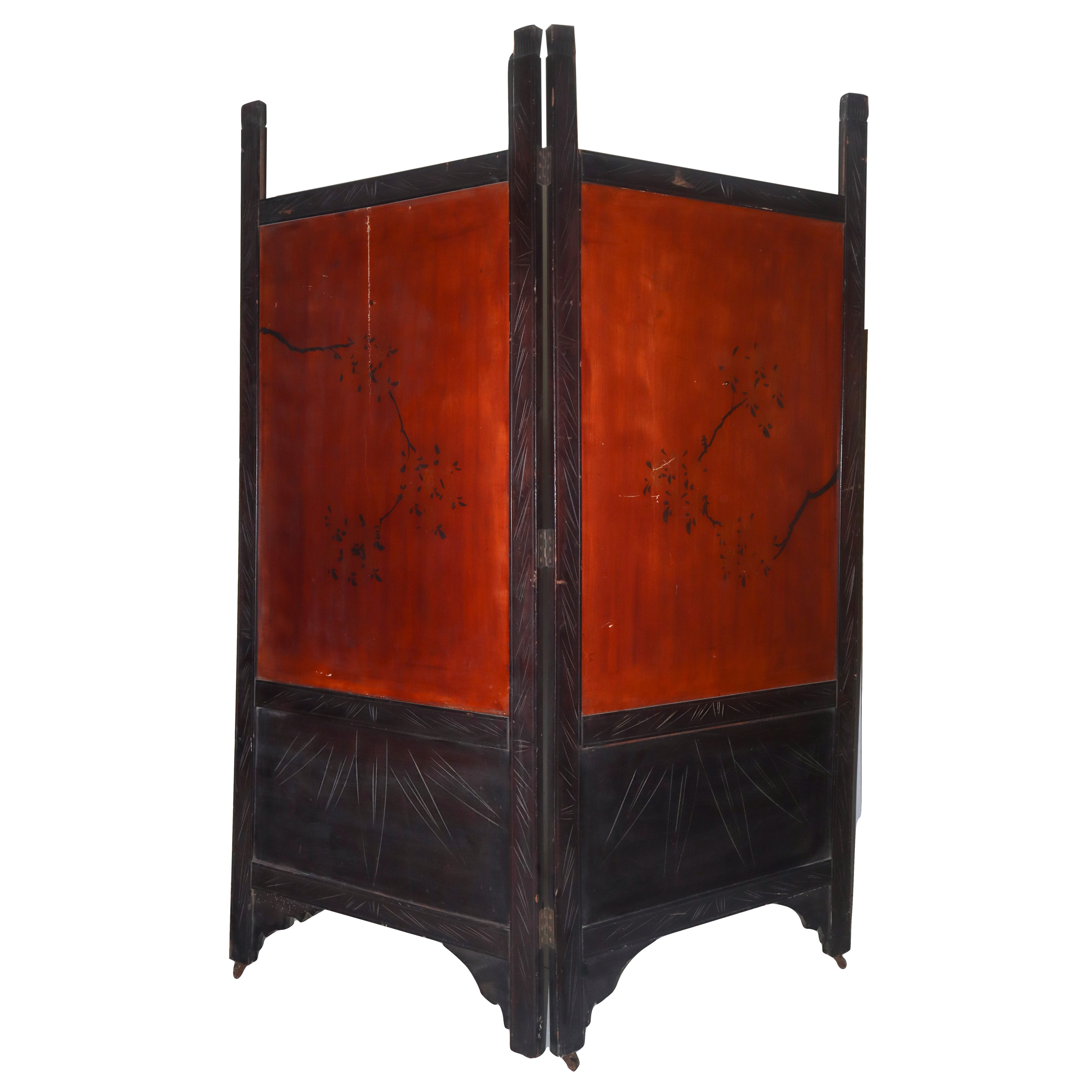 Paravento cinese a due ante