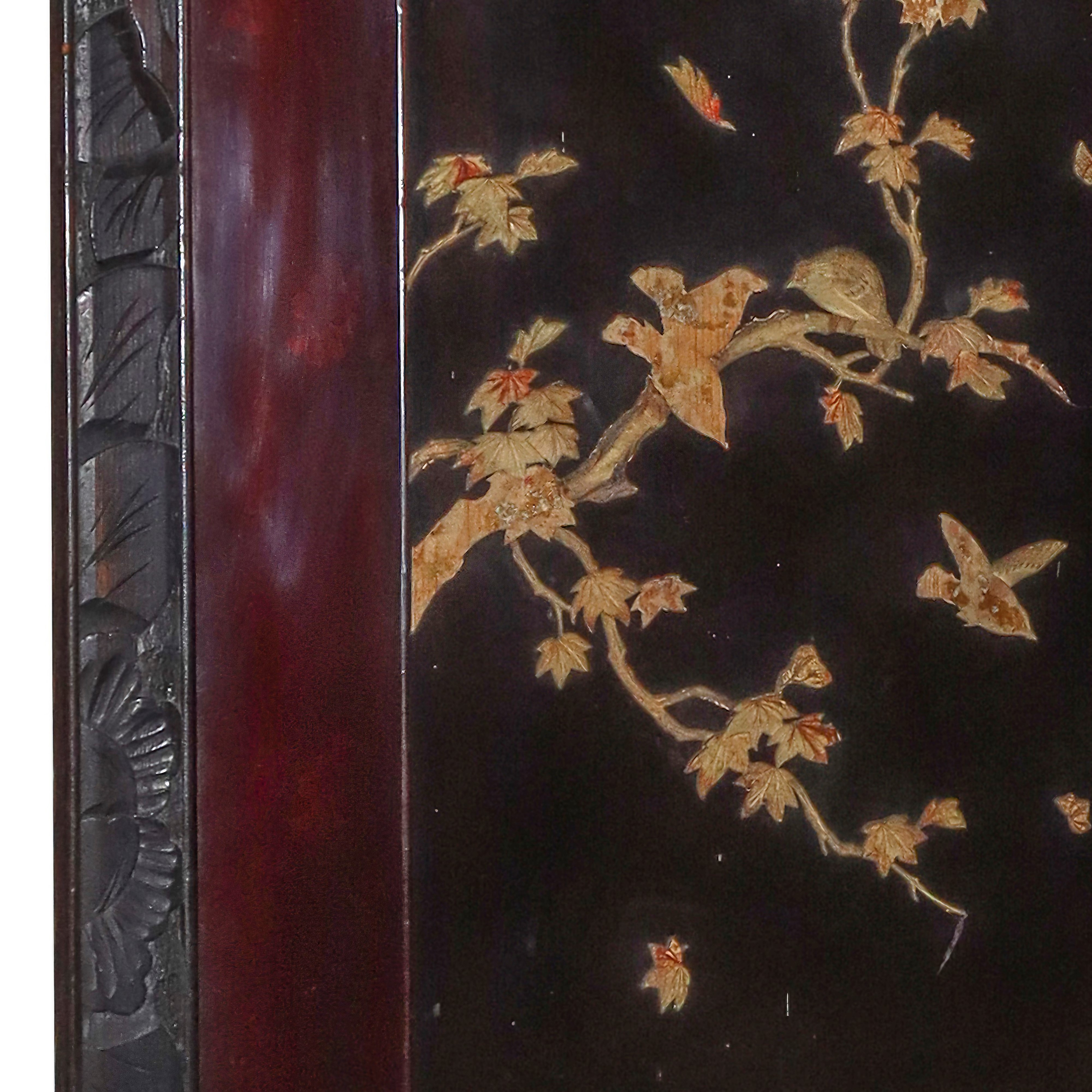 Paravento cinese a due ante