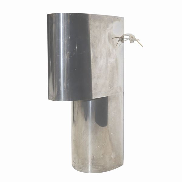 Sagim - Chromed and curved metal wall lamp mod.Edera Radice