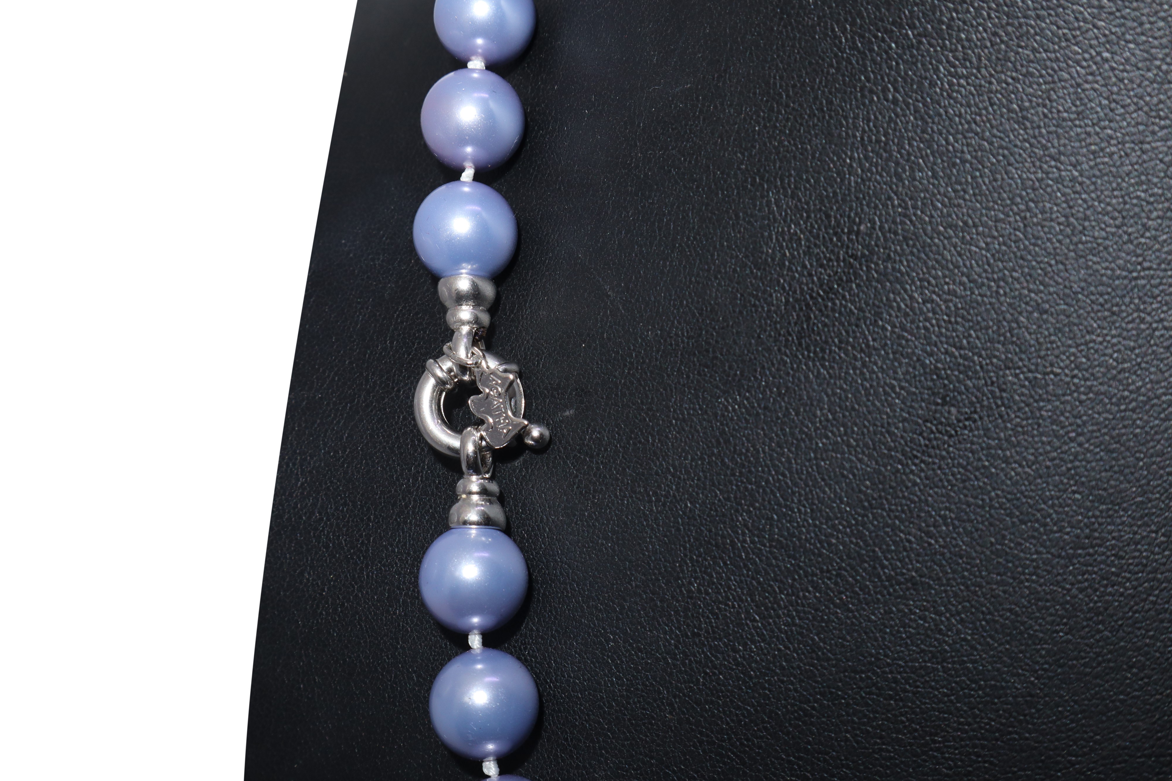 Collana con perle viola , Marca Agatha, Paris