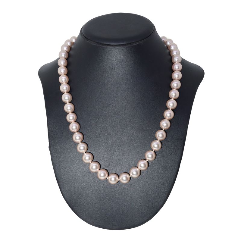 Collana con perle rosa