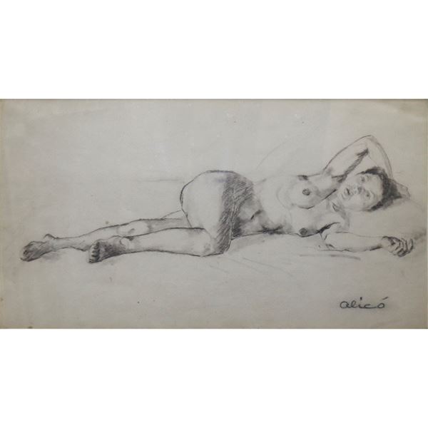 Giovanni Alic&#242; - Nude of woman