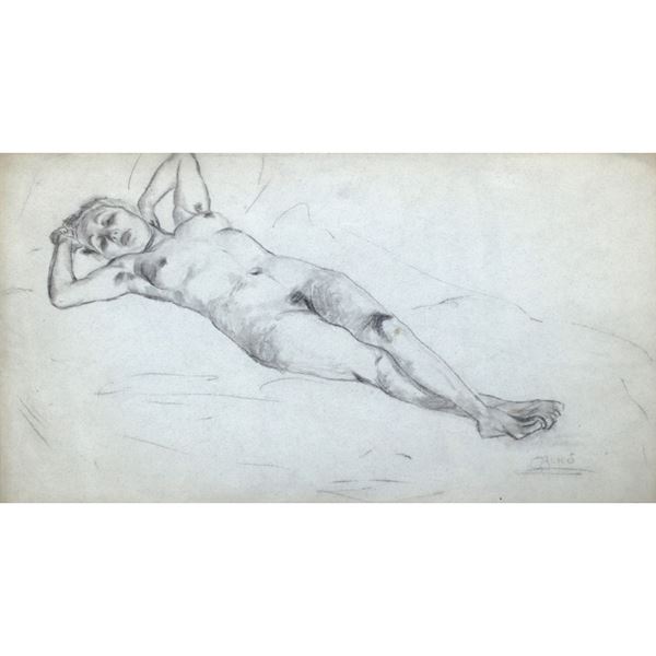 Giovanni Alic&#242; - Nude of woman