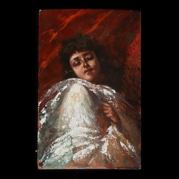 Vincenzo Irolli - Young woman covered with a white cloth