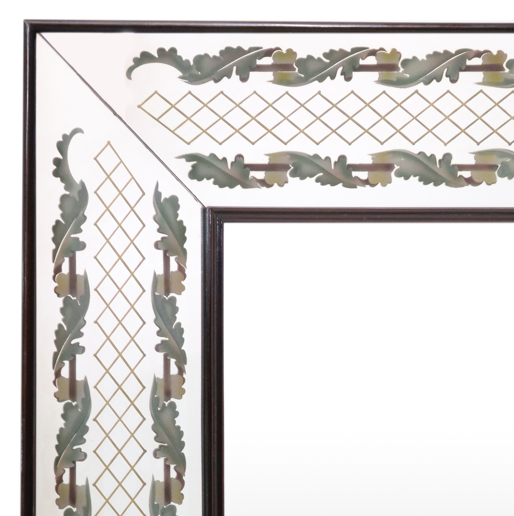 Luigi Brusotti - Mobile Bar / Credenza con Specchiera Decorata