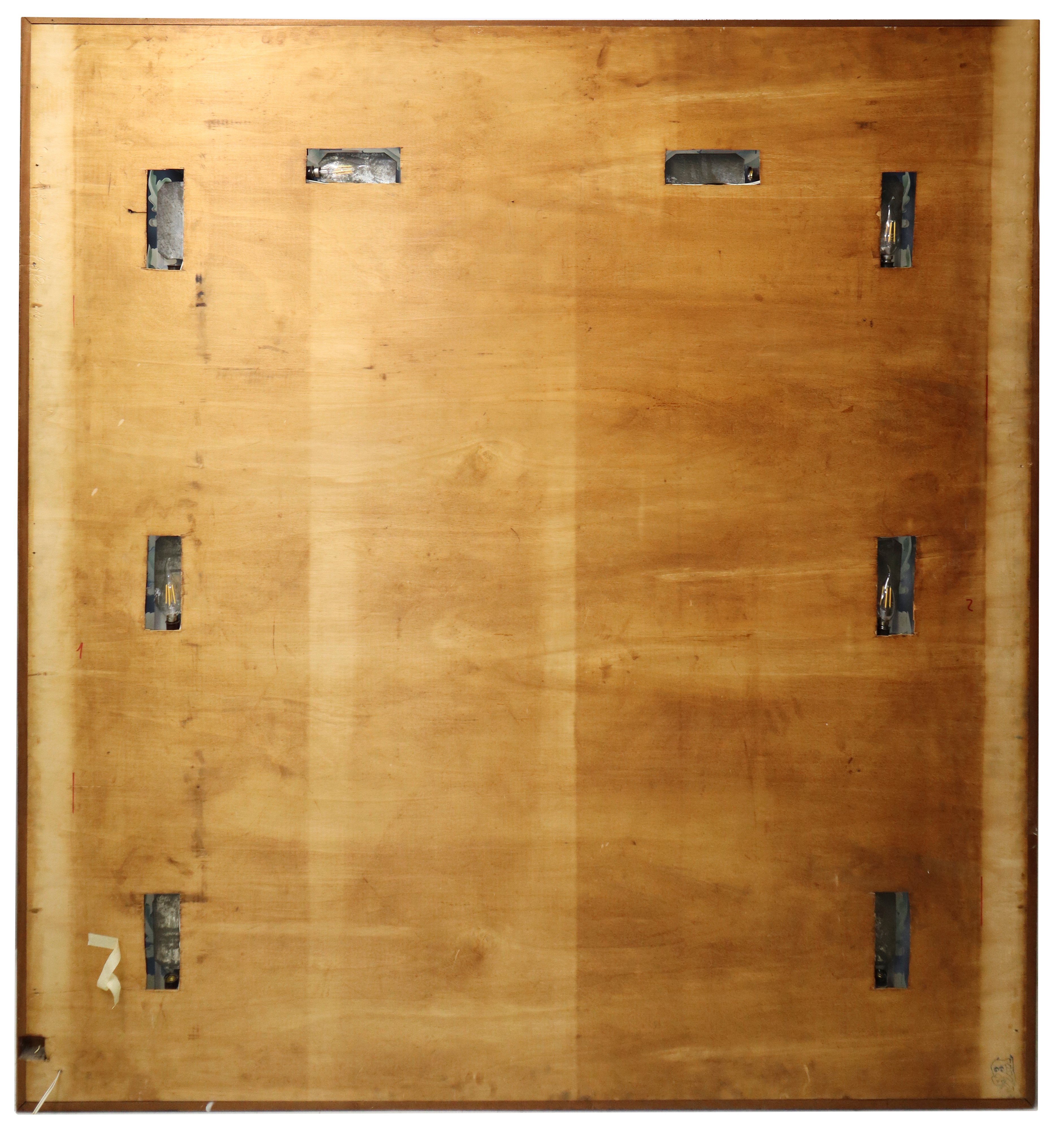 Luigi Brusotti - Mobile Bar / Credenza con Specchiera Decorata