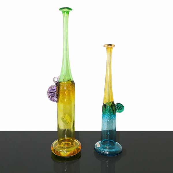 Pair of single-flower vases