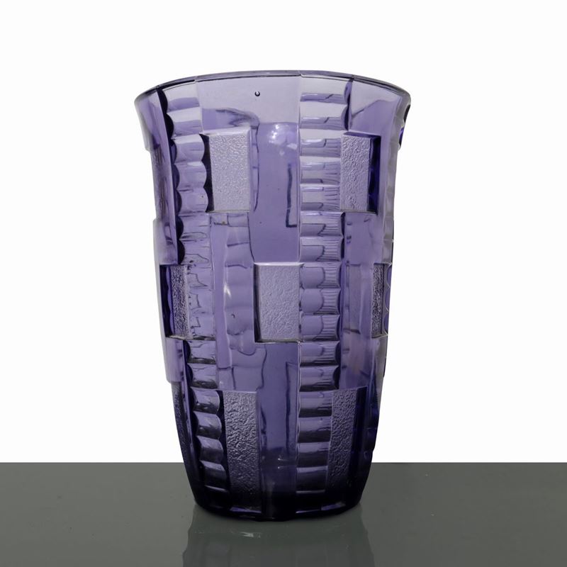Charles Graffart - Vaso Marceau Serie Luxval nei Toni del Viola