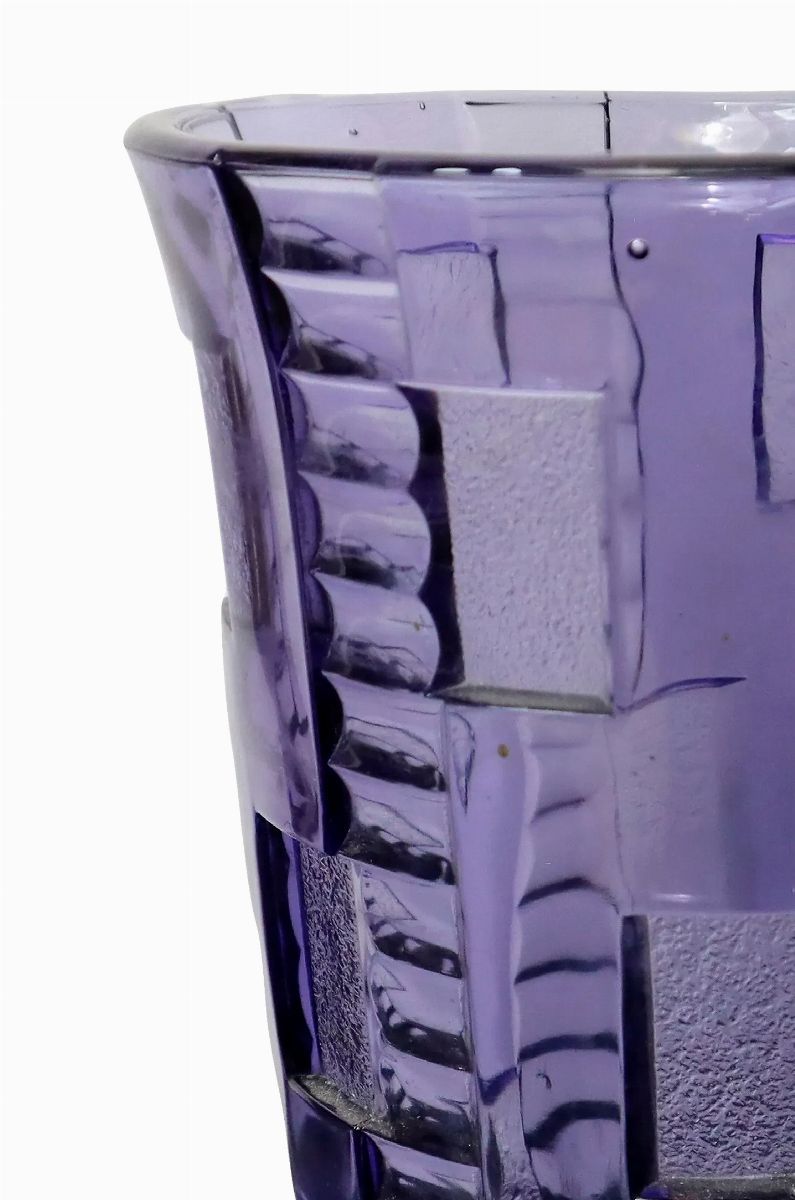 Charles Graffart - Vaso Marceau Serie Luxval nei Toni del Viola