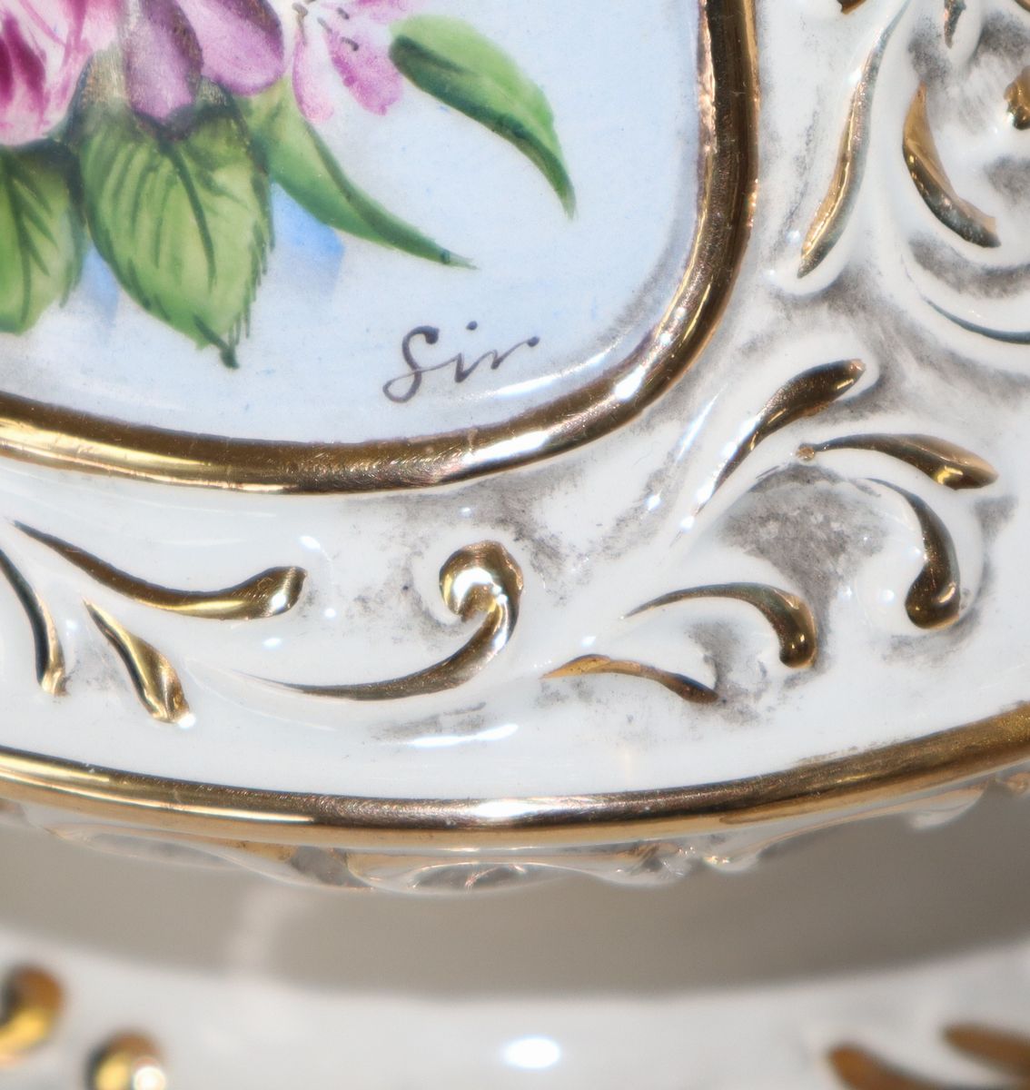 Servizio da Te per 6 Persone, con Decorazione Floreale Limoges