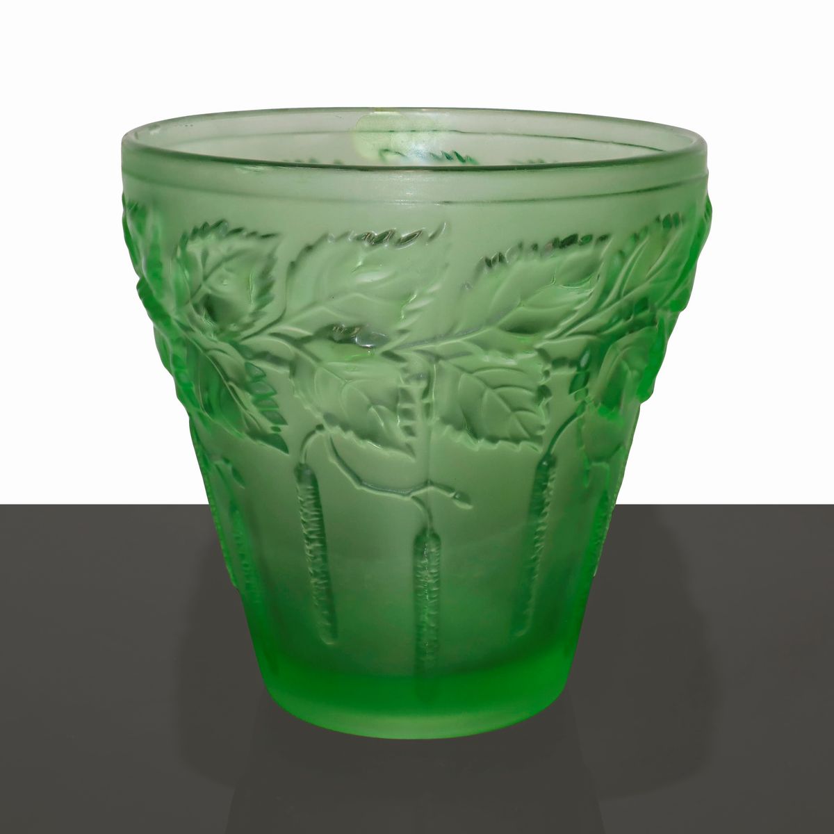 Vaso Barolac in Vetro Verde Bohemia
