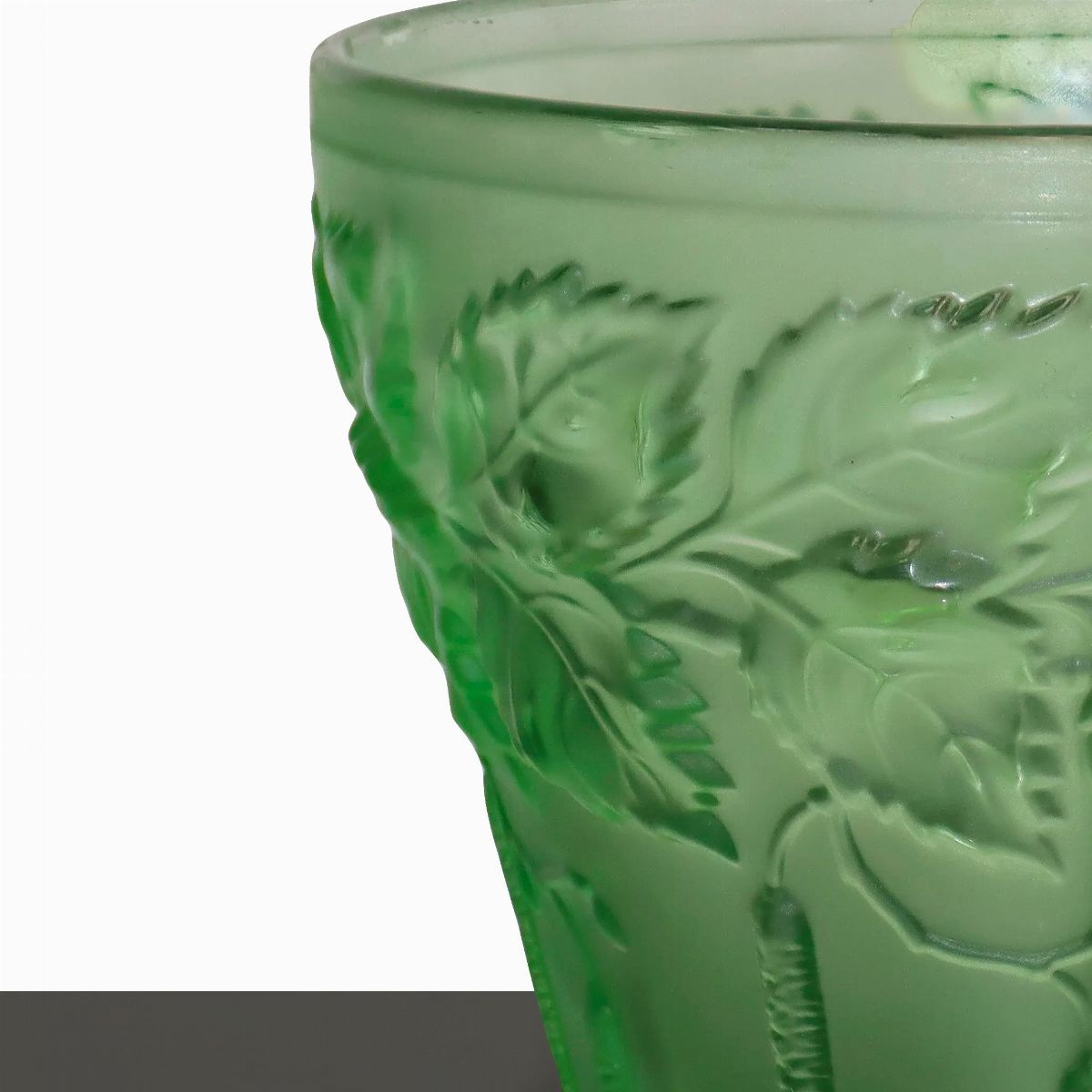 Vaso Barolac in Vetro Verde Bohemia