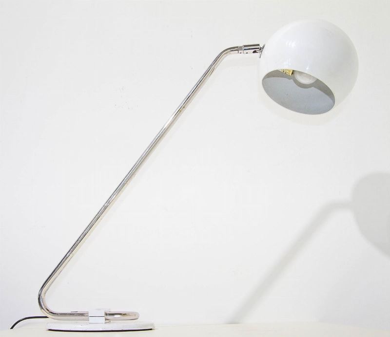 Zonca Lighting - Lampada in Metallo Cromato con Base e Diffusore Laccati