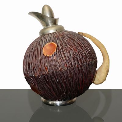 Thermos in Legno con Manico in Osso